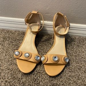 Zara Women’s Tan Summer Sandal with Rhinestones